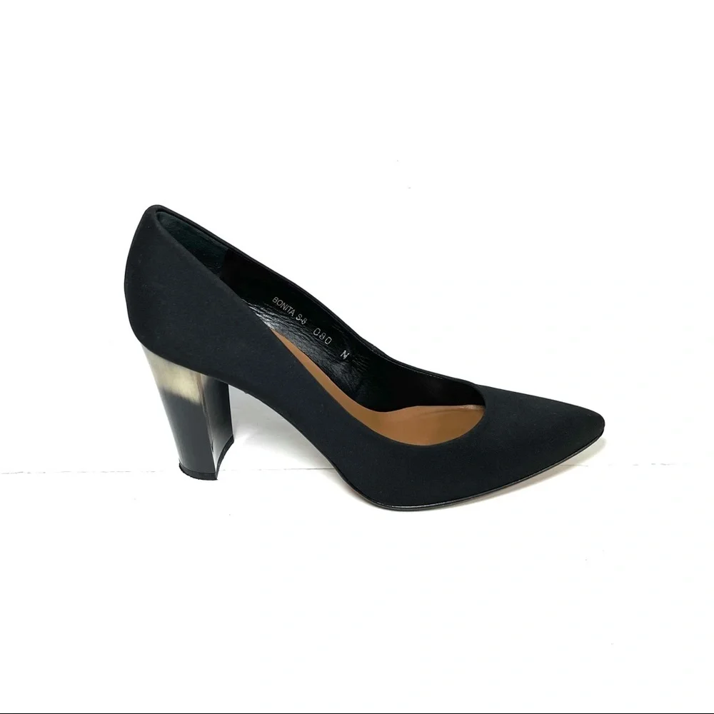 Donald J Pliner Pumps Womens Size 8‎ N Pointed Toe Back Fabric Ombre Heel